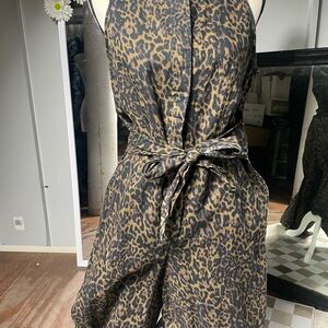 Banana Republic Animal Print Wide leg Jumpsuit